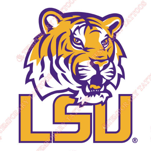 LSU Tigers Customize Temporary Tattoos Stickers NO.4916